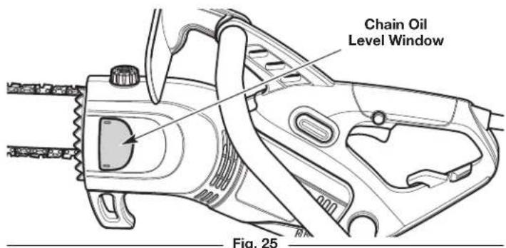 REMINGTON RM1035P - Filling the Chain Oil Reservoir - 1