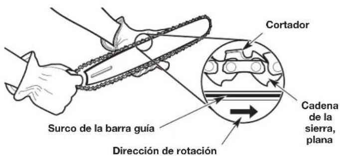 REMINGTON RM1035P - Instalación de la barra guía y la cadena de la sierra - 3