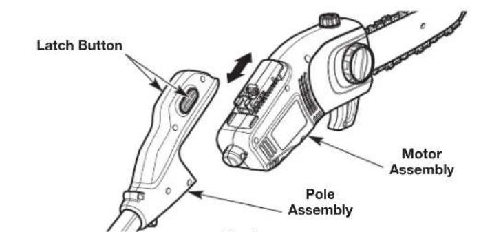 REMINGTON RM1035P - ASSEMBLING THE UNIT AS A CHAIN SAW - 1