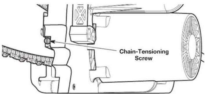 REMINGTON RM1425 - ADJUSTING THE CHAIN TENSION - 7