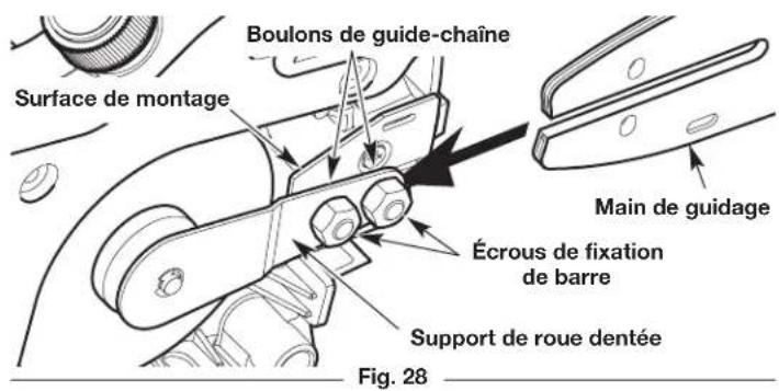 REMINGTON RM1425 - Installation du guide-chaîne et de la chaîne - 2