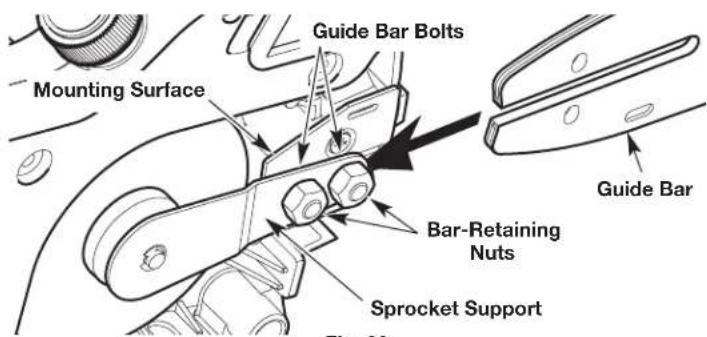 REMINGTON RM1425 - Installing the Guide Bar and Saw Chain - 2