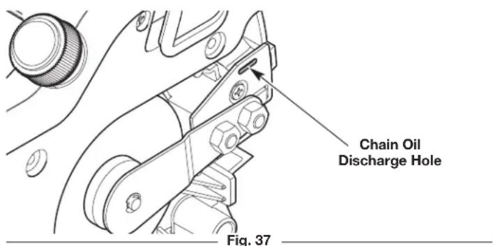 REMINGTON RM1425 - REPLACING THE GUIDE BAR AND SAW CHAIN - 4