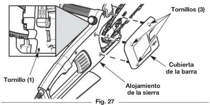 REMINGTON RM1425 - Instalación de la barra guía y la cadena de la sierra - 1