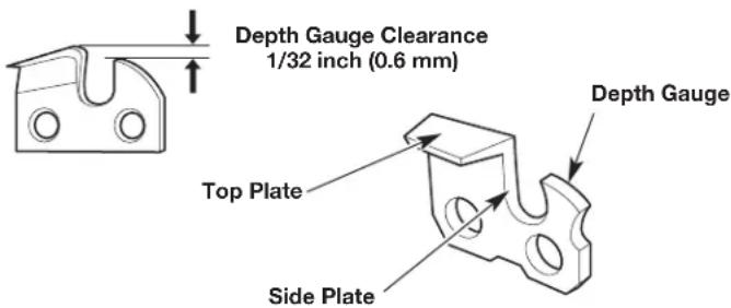 REMINGTON RM1425 - MAINTAINING THE SAW CHAIN - 3
