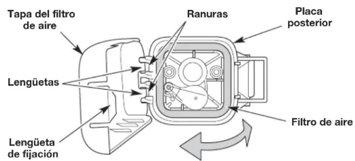 REMINGTON RM2BL - Limpieza del filtró de aire - 1