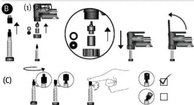 CRIVIT IAN 64305 - Gonflage de pneus avec valve Sclaverand : - 1