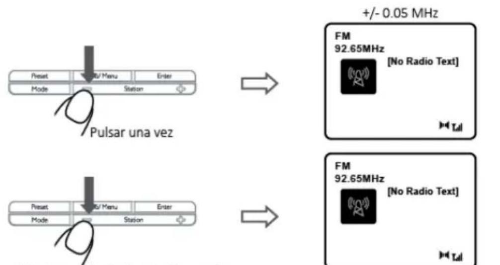LENCO CR620 - Cambiar de emisora (FM) - 1