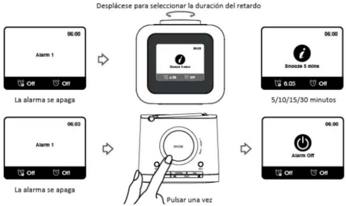 LENCO CR620 - Posponer Alarma - 1