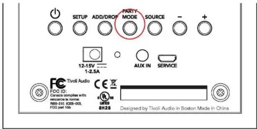 TIVOLI AUDIO Cube - Party mode-knapp - 1