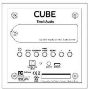 TIVOLI AUDIO Cube - Erläuterung der Bedienelemente - 2