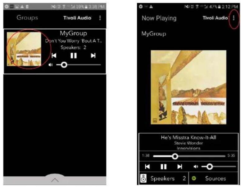 TIVOLI AUDIO Cube - Konfigureringsinställningar för grupp – Släppa en grupp högtalare - 1