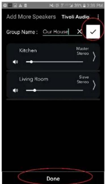 TIVOLI AUDIO Cube - Group Configuration Settings – Naming the Group - 4