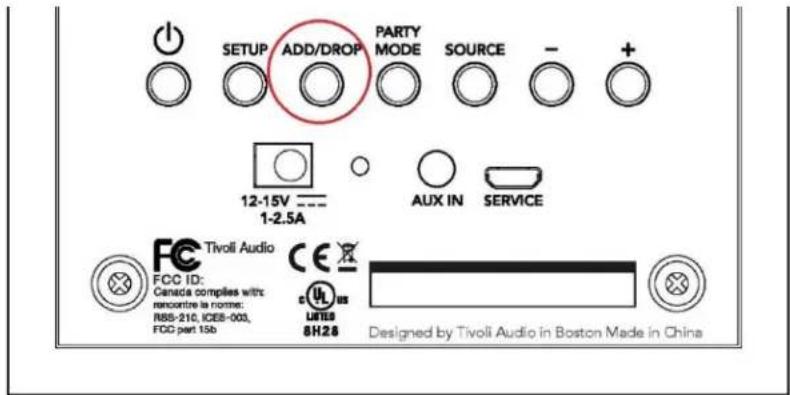 TIVOLI AUDIO Cube - Pulsante Add/Drop - 1