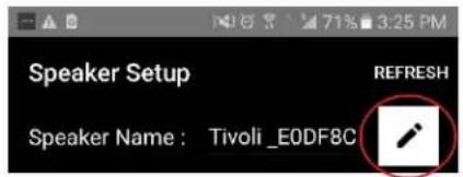TIVOLI AUDIO Cube - Impostazioni per la configurazione degli altoparlanti - Nome - 3
