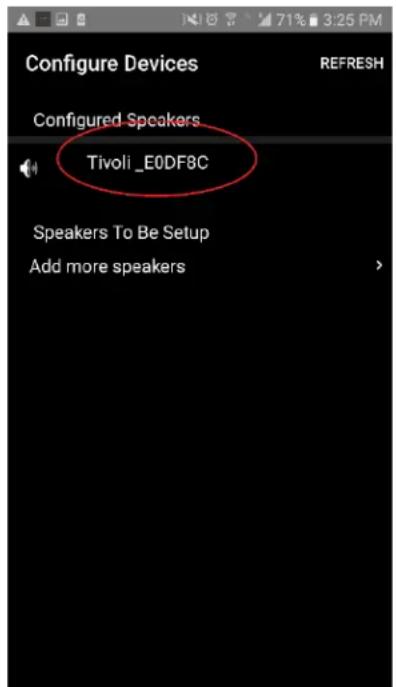TIVOLI AUDIO Cube - Impostazioni per la configurazione degli altoparlanti - Nome - 2