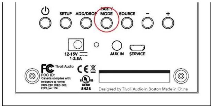 TIVOLI AUDIO Cube - PARTY MODE -painike - 1