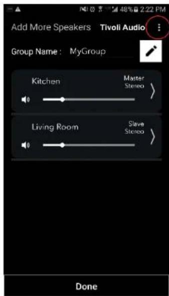 TIVOLI AUDIO Cube - Group Configuration Settings – Adding/Dropping Speakers - 4