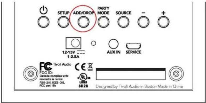 TIVOLI AUDIO Cube - Knappen "Add/Drop" - 1