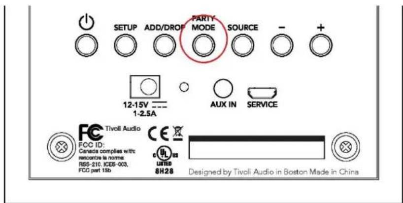 TIVOLI AUDIO Cube - Party Mode Button - 1