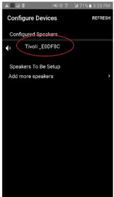 TIVOLI AUDIO Cube - Einstellungen für die Lautsprecherkonfiguration – Name - 2