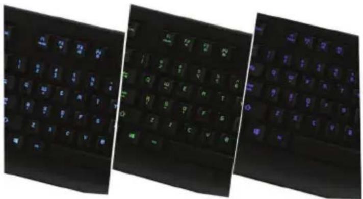 IOGEAR IKON GKB703L - Fonctions rétroéclairage par LED - 1