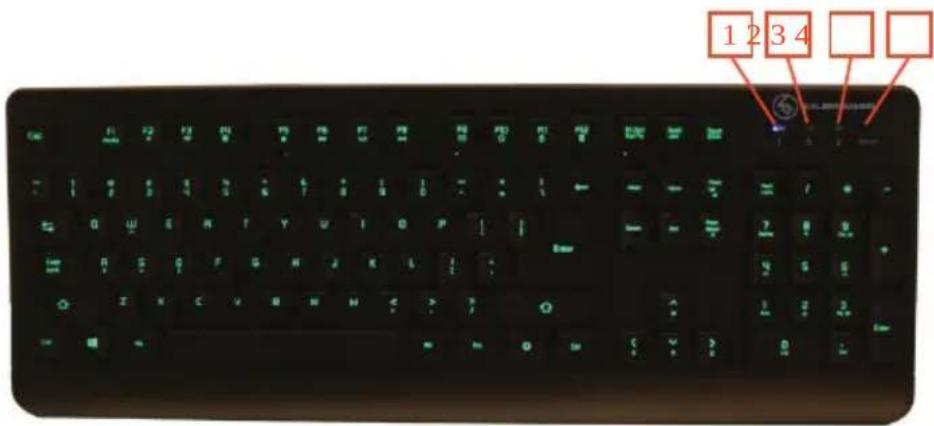 IOGEAR IKON GKB703L - Keyboard - Front View - 1