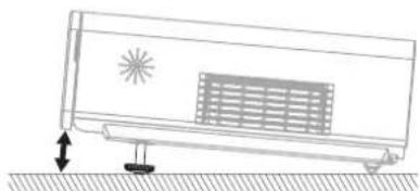 PANASONIC PTFW100NTU - Front leg adjusters and throwing angle - 2
