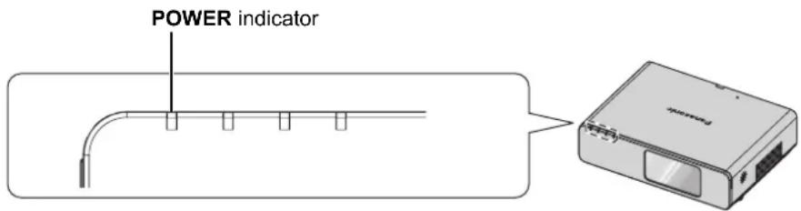 PANASONIC PTFW100NTU - POWER indicator - 1
