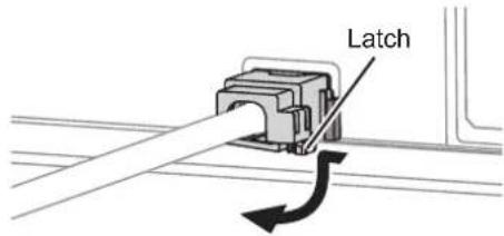 PANASONIC PTST10U - Install the "power cord secure lock" Detach the "power cord secure lock" - 4