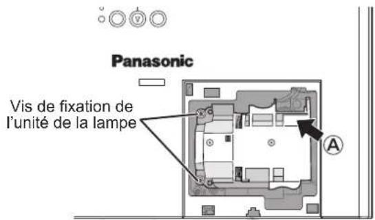 PANASONIC PTST10U - Procédure de remplacement de la lampe - 4