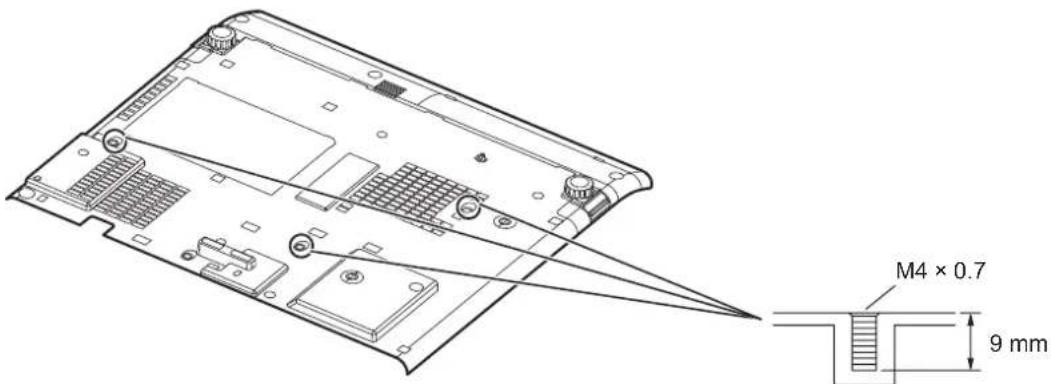 PANASONIC PTST10U - INSTALLING THE SAFETY CABLE - 1