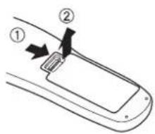 PANASONIC PTLB2U - Installing/removing batteries - 1