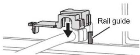 PANASONIC PTLB2U - Install the "power cord secure lock" Detach the "power cord secure lock" - 2