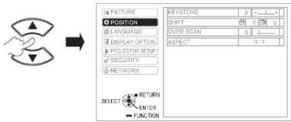 PANASONIC PTLB2U - OPERATE THE MENU - 2