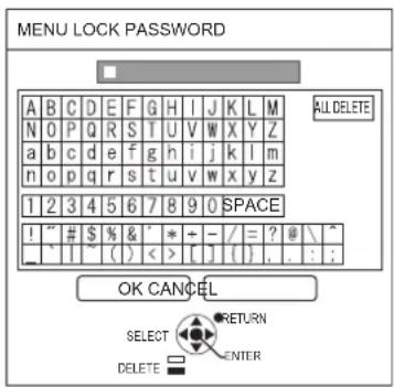 PANASONIC PTLB2U - ENU LOCK PASSWORD - 2