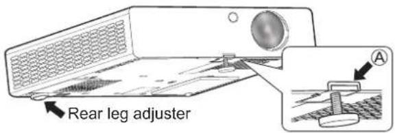 PANASONIC PTLB2U - Adjust the vertical angle of the projector. - 2