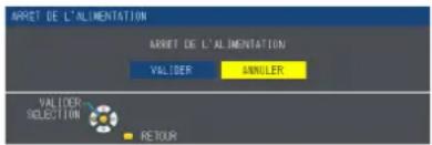 PANASONIC PTVX600 - Arrêt du projecteur - 3