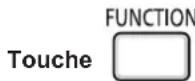 PANASONIC PTVX600 - Utilisation de la touche FUNCTION - 1
