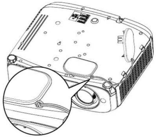 PANASONIC PTVX600 - Fixation du capuchon de l'objectif - 2