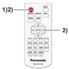 PANASONIC PTVX600 - Arrêt du projecteur - 2