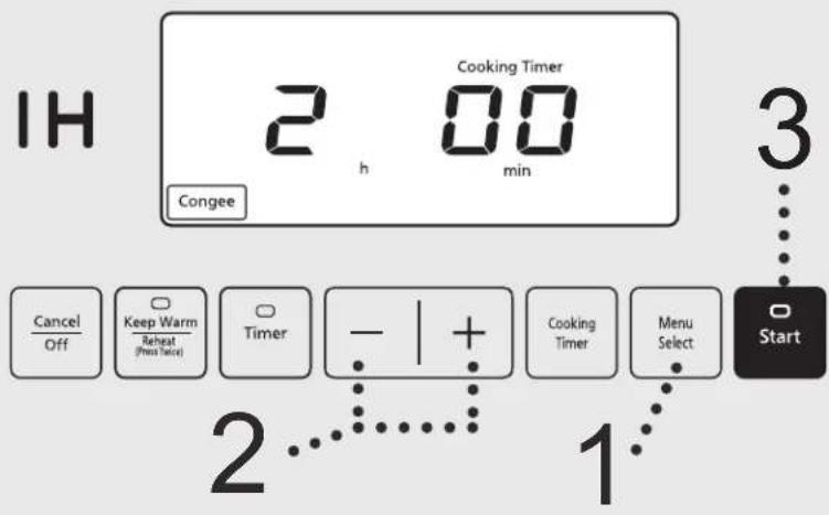 PANASONIC SRAFG186 - Fonctions de menu Congee, grauu, congee multigrain, soupe - 1