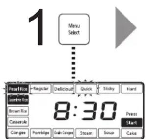 PANASONIC SRAFG186 - Paraonian la temperatura del modo mantener caliente (la temperature predeterminada es 74) - 1