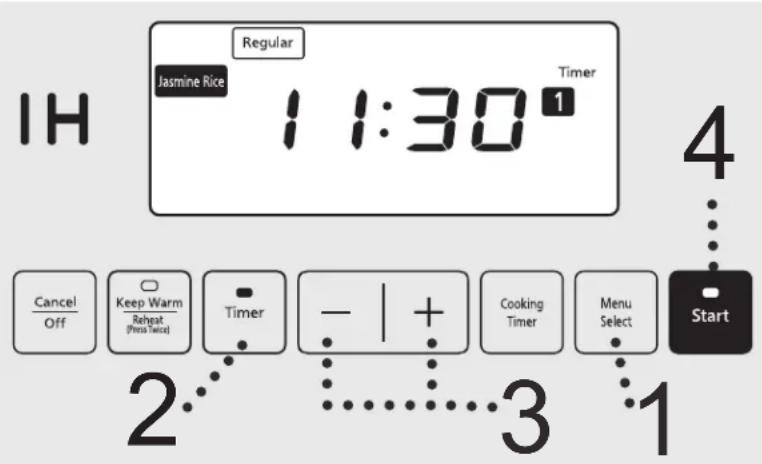 PANASONIC SRAFG186 - 2Après la sonnerie de l'avertisseur sonore, la cuisson se termine, et la fonction passse automatiquement à I'etat de maintainen au chaud. - 2