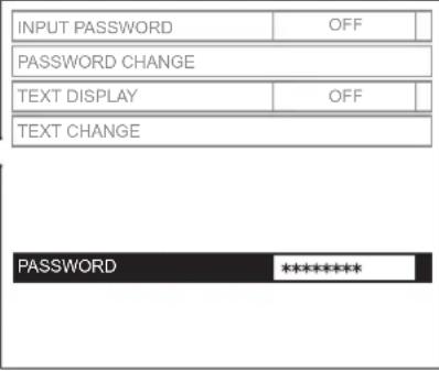 PANASONIC PTLB75NTU - - Entering the SECURITY menu - 2