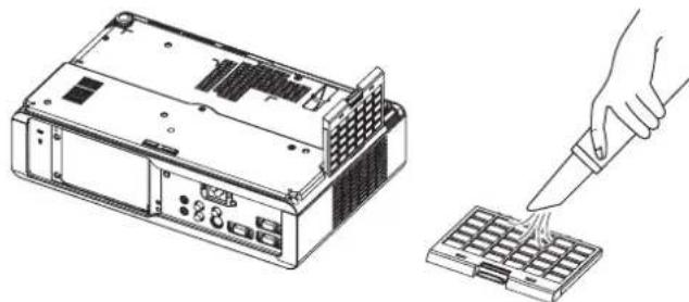 PANASONIC PTLB75NTU - - Cleaning the air filter - 1