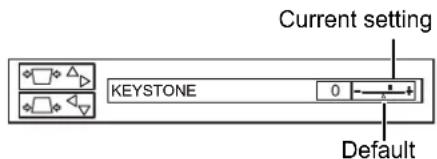 PANASONIC PTLB75NTU - Adjusting with the bar scale items - 1