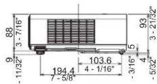 PANASONIC PTLB75NTU - Dimensions - 2