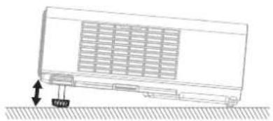 PANASONIC PTLB75NTU - Front leg adjusters and throwing angle - 2