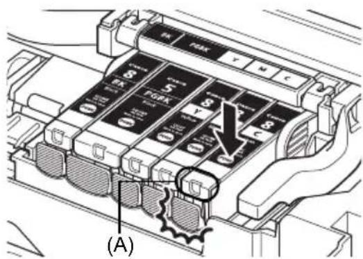 CANON Pixma iP4300 - Udskiftning af en blækbeholder - 5